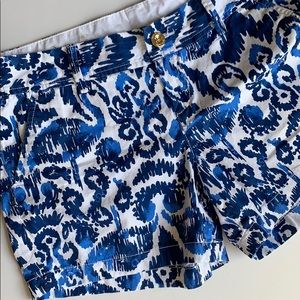 Lily Pulitzer ikat blue Callahan shorts 10